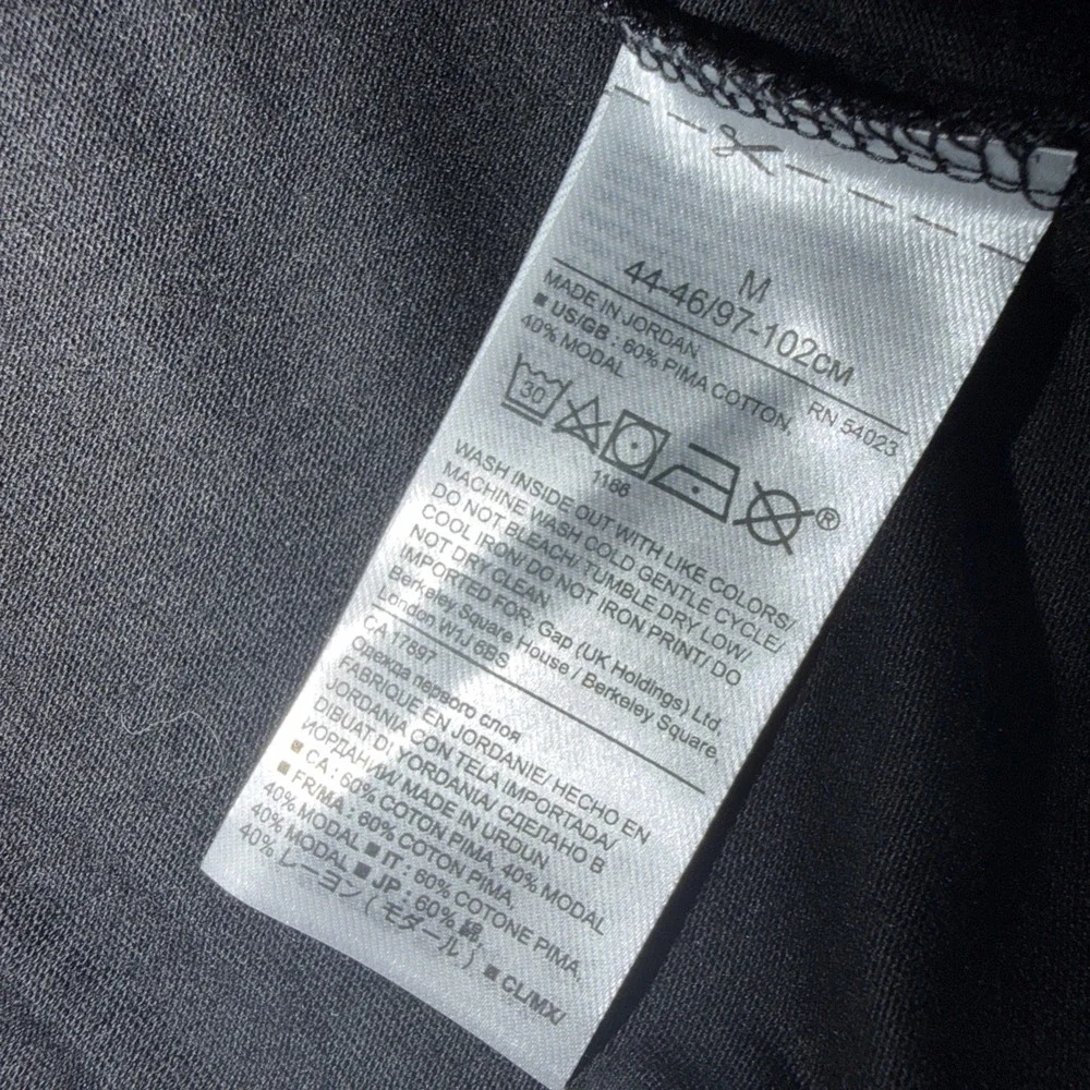 Banana Republic Men's Black NWT Crew Neck Pima Performance Short Sleeve Tee MED